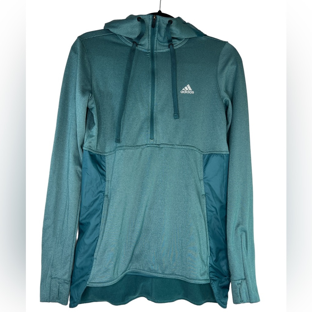 Adidas Climawarm Pullover Hoodie  Womens Size Small Teal